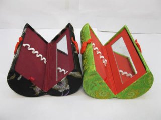 4X Embroidered Eyebrow Pencil Lipstick Display Cases 16.5x7.5cm