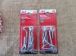 6Sheets x 2Sets Screw Eye Hooks Self Tapping Screws Hanger Ring