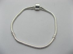 4Pcs Silver Plated European Bracelets charms Beads 20cm 4Pcs Silver Plated European Bracelets charms Beads 20cm