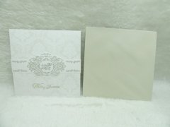 10Pcs New Wedding Invitation W/Flower 14.7X14.7cm