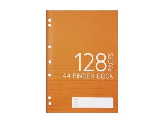 10Pcs Orange Color Cover A4 Binder Book - 128 Pages