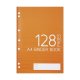 10Pcs Orange Color Cover A4 Binder Book - 128 Pages