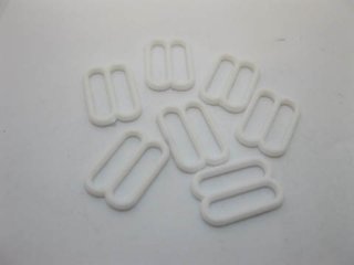 4x200Pcs White Garter & Bra Strap Sliders 15mm