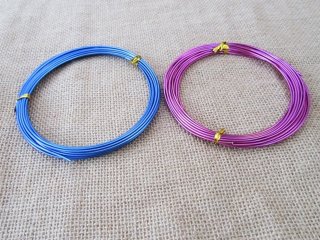 10Rolls X 5Meters Aluminium Craft Wire 2mm Thick Mixed