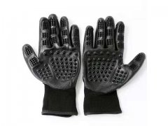 2Pairs Silica Gel Pet Dog Cat Grooming Glove Moulting Shedding H