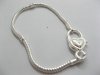 4Pcs Sliver Heart Clasp European Bracelet 22cm ac-str245