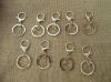 45Pcs Split Ring Split Key Rings with Lobster Claw Clasps 30mm