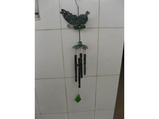 1X New Green Butterfly Wind Chime Windchime