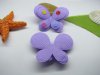 200 Cute Purple Non-woven Fabrics Padded Butterfly Embellishment