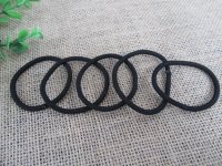 100Pcs Lady Black Elastic Slim Hair Band Ponytail Holders Hair T