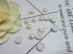 750Pcs 12mm White Semi-Circle Simulated Pearl Bead Flatback 750Pcs 12mm White Semi-Circle Simulated Pearl Bead Flatback