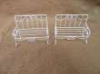 10Pcs White Miniature Bench Table CenterPiece Wedding Supplies (image for) 10Pcs White Miniature Bench Table CenterPiece Wedding Supplies