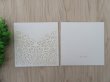 (image for) 10Pcs New White Wedding Invitation Lazer Hollow Butterfly
