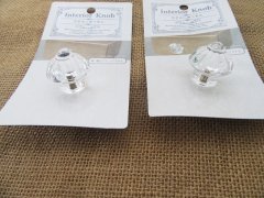(image for) 6Pcs Crystal Like Kitchen Cupboard Door Knobs Home Decor