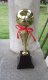 1Pc Golden Plated Trophy Cup Novelty Achievement Award 34cm High