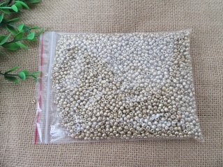 250Gram Golden Color Round Loose Beads 3-4mm dia