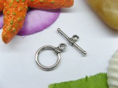50sets Metal Circle Toggle Clasp yw-ac-tc86