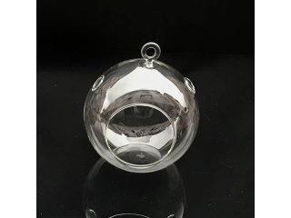 (image for) 4Pcs Clear Ball Glass Hanging Candle Holder Wedding Home Decor
