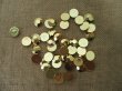 (image for) 400pcs Golden Plated Premium Acrylic Gemstones - 16mm dia
