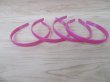 1x Fuschia Headbands Hair Clips Craft for DIY 12MM