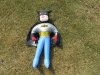 12X New Inflatable Cartoon Black Batman Blow-up Toys