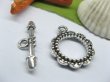 50sets Metal Flower Beads Toggle Clasp yw-ac-tc110 (image for) 50sets Metal Flower Beads Toggle Clasp yw-ac-tc110