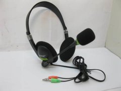 (image for) 1Pc New Black Stereo Headset Headphone w/Microphone