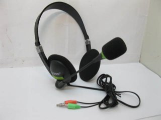 1Pc New Black Stereo Headset Headphone w/Microphone