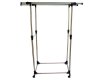 1X New Portable Mobile Double Rail Clothes Rack Hanger (image for) 1X New Portable Mobile Double Rail Clothes Rack Hanger