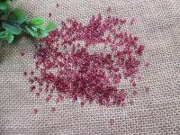 450g Maroon Tube Glass Bugle Seed Beads 2mm 450g Maroon Tube Glass Bugle Seed Beads 2mm
