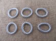 (image for) 1Pc Silvery Coil Spring Hair Tie Hair Elastic 6cm Dia.