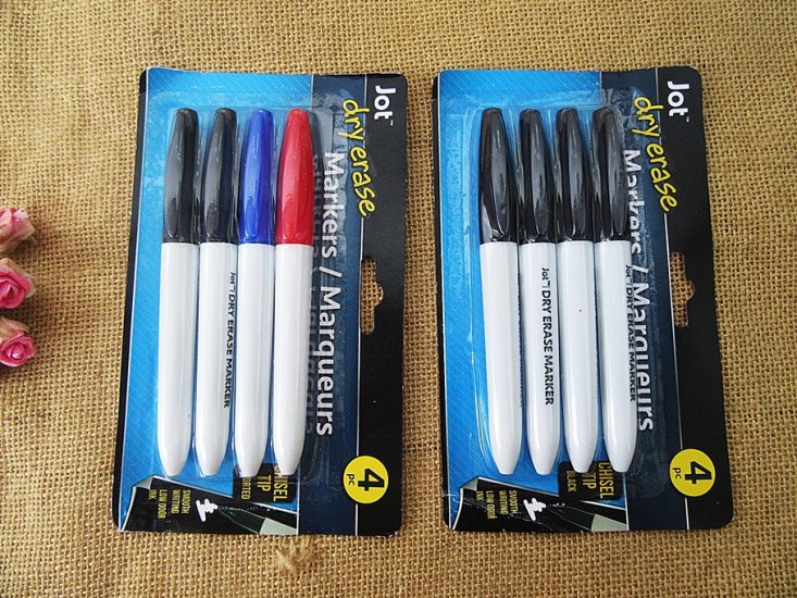 6x4Pcs Brilliant Permanent Marker Watercolor Pens Office Use - Click Image to Close