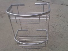 (image for) 1Pc Metal High-Grade 2-Layer Cube Bath Rack