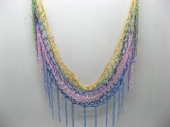 50 Mesh Scarves Crochet Pattern 60X20cm