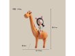 1Pc Charming Girl Riding Giraffe Sculpture Figurine Ornament (image for) 1Pc Charming Girl Riding Giraffe Sculpture Figurine Ornament