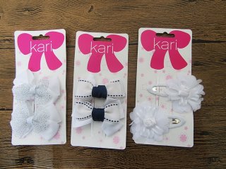 1Sheet x 2Pcs BB Snap Sleepies Hair Clips New