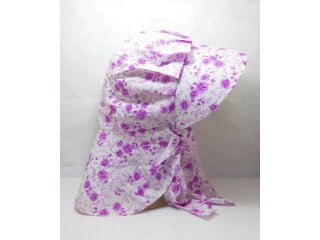 6Pcs Visor Cap Sun Hat with Scarf For Lady Mixed