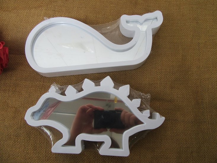 12Pcs Funny Stand Up Creative Dinosaur Dophin Etc Mirror Kids - Click Image to Close