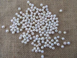 500Grams Simulate Pearl Loose Spacer Beads 6-8mm Dia. (image for) 500Grams Simulate Pearl Loose Spacer Beads 6-8mm Dia.
