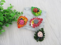 (image for) 24 Ladybug Fridge Magnet Decorative Sticker Mixed