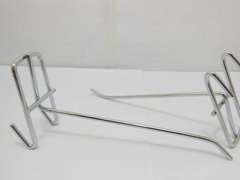 (image for) 50 Metal Slatwall Grid Peg Hooks Size 15cm