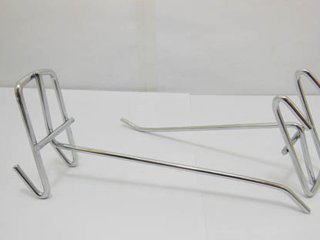 50 Metal Slatwall Grid Peg Hooks Size 15cm