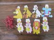 (image for) 6Pkts X 14Pcs Cartoon Animal Flag Bunting Banner Birthday Party