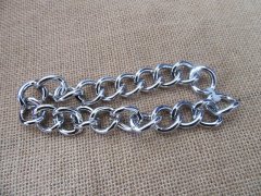 (image for) 3Strands Silver Metal Link Chain 30cm for Craft Jewelry Making