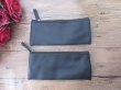 (image for) 12Pcs Black Leatherette Pencil Case Zipper Bag Makeup Bag Purse