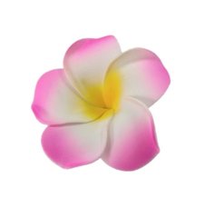 (image for) 50 New Pink Fabulous Foam Frangipani Flower 5x2cm