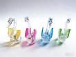 1Set of 2Pcs Small Clear Miniature Swan Figurines Decoration Art Sculptures (image for) 1Set of 2Pcs Small Clear Miniature Swan Figurines Decoration Art Sculptures