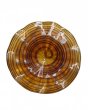2Pcs Vintage Coffee Art Handmade Decorative Glass Dish 31cm Dia (image for) 2Pcs Vintage Coffee Art Handmade Decorative Glass Dish 31cm Dia