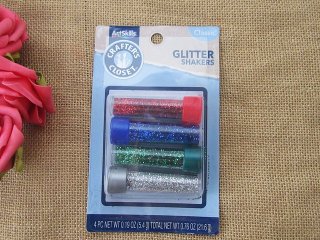 5Pkts x 4Pcs Glitter Shaker Multi Purpose Glitter For Art Crafts