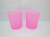 40 Frosted Glass Tea Light Holder Wedding Favor 6.5cm PINK 40 Frosted Glass Tea Light Holder Wedding Favor 6.5cm PINK